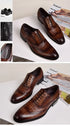 Elegant Men's Oxford Leather Shoes for Office Wear - Comfortable, Wear-Resistant, and Stylish Casual Footwear for Formal Occasions